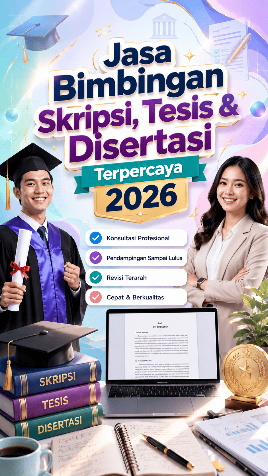 Jasa Bimbingan Skripsi, Tesis, dan Disertasi Profesional Great Performance Consulting